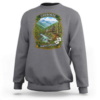 Vintage Great Smoky Mountains Sweatshirt Cherokee North Carolina Landscape