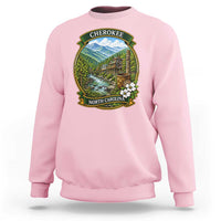 Vintage Great Smoky Mountains Sweatshirt Cherokee North Carolina Landscape