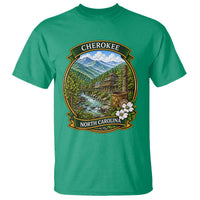 Vintage Great Smoky Mountains T Shirt Cherokee North Carolina Landscape