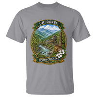 Vintage Great Smoky Mountains T Shirt Cherokee North Carolina Landscape