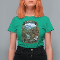 Vintage Great Smoky Mountains T Shirt For Women Cherokee North Carolina Landscape