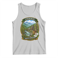 Vintage Great Smoky Mountains Tank Top Cherokee North Carolina Landscape