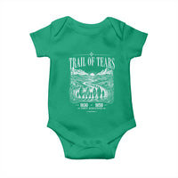 Cherokee History Native American Vintage Gift Baby Onesie They Survived Trail Of Tears