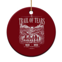 Cherokee History Native American Vintage Gift Ceramic Ornament They Survived Trail Of Tears