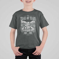 Cherokee History Native American Vintage Gift T Shirt For Kid They Survived Trail Of Tears