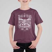 Cherokee History Native American Vintage Gift T Shirt For Kid They Survived Trail Of Tears