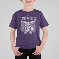 Cherokee History Native American Vintage Gift T Shirt For Kid They Survived Trail Of Tears