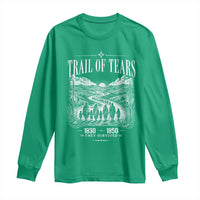 Cherokee History Native American Vintage Gift Long Sleeve Shirt They Survived Trail Of Tears