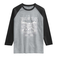 Cherokee History Native American Vintage Gift Raglan Shirt They Survived Trail Of Tears
