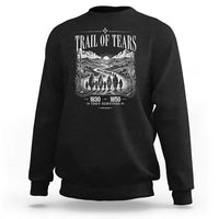 Cherokee History Native American Vintage Gift Sweatshirt They Survived Trail Of Tears