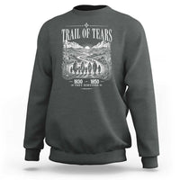 Cherokee History Native American Vintage Gift Sweatshirt They Survived Trail Of Tears