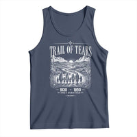Cherokee History Native American Vintage Gift Tank Top They Survived Trail Of Tears