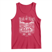 Cherokee History Native American Vintage Gift Tank Top They Survived Trail Of Tears