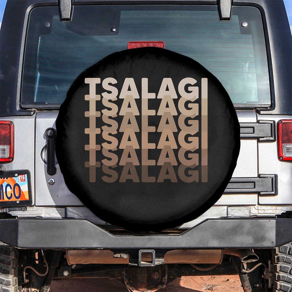 Cherokee Tsalagi Heritage Pride Stacked Typography Spare Tire Cover