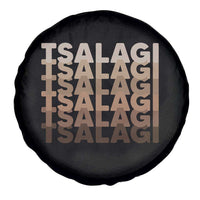 Cherokee Tsalagi Heritage Pride Stacked Typography Spare Tire Cover
