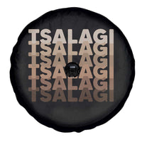 Cherokee Tsalagi Heritage Pride Stacked Typography Spare Tire Cover
