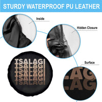 Cherokee Tsalagi Heritage Pride Stacked Typography Spare Tire Cover
