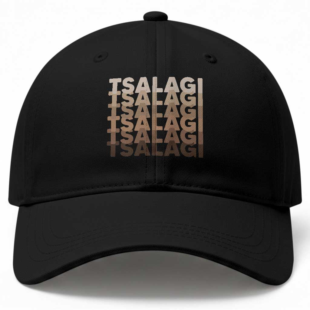 Cherokee Tsalagi Heritage Pride Stacked Typography Baseball Cap