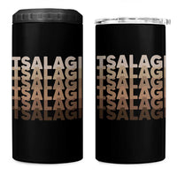 Cherokee Tsalagi Heritage Pride Stacked Typography 4 in 1 Can Cooler Tumbler