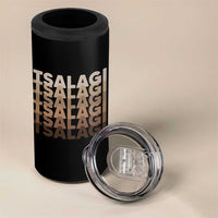 Cherokee Tsalagi Heritage Pride Stacked Typography 4 in 1 Can Cooler Tumbler