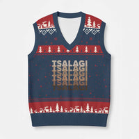 Cherokee Tsalagi Heritage Pride Stacked Typography V-Neck Knit Sweater Vest