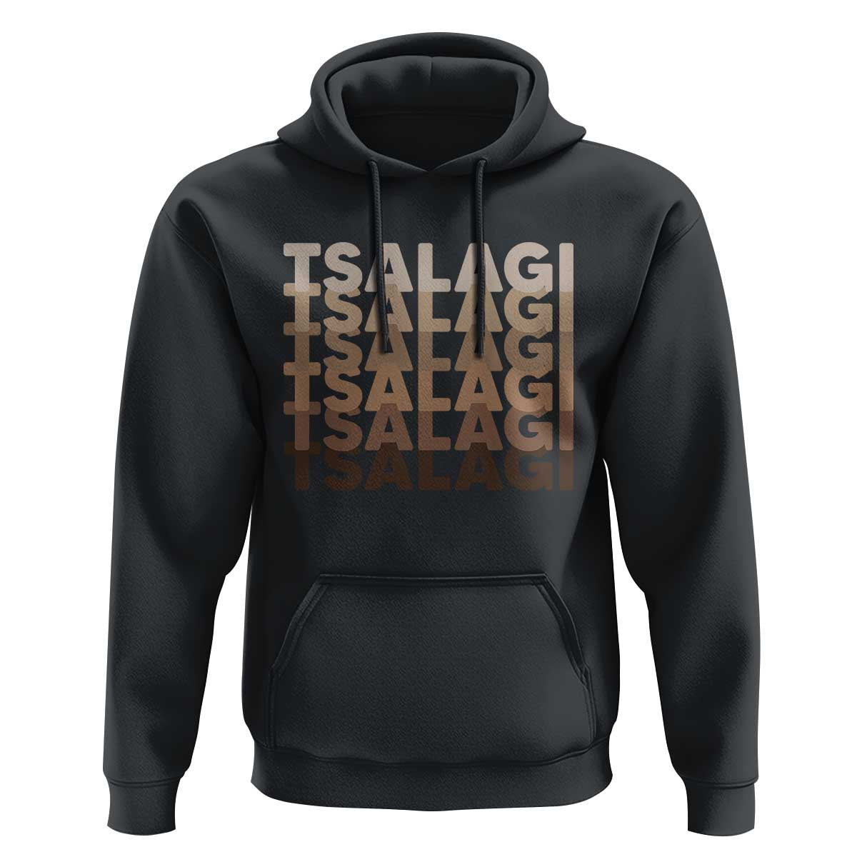 Cherokee Tsalagi Heritage Pride Stacked Typography Hoodie