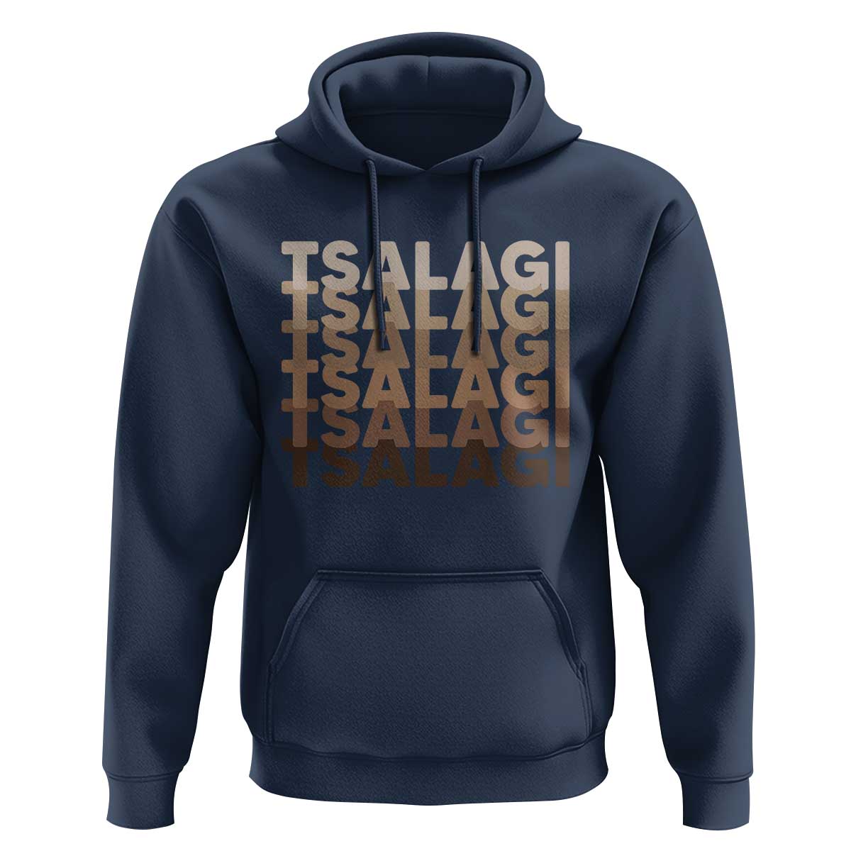 Cherokee Tsalagi Heritage Pride Stacked Typography Hoodie
