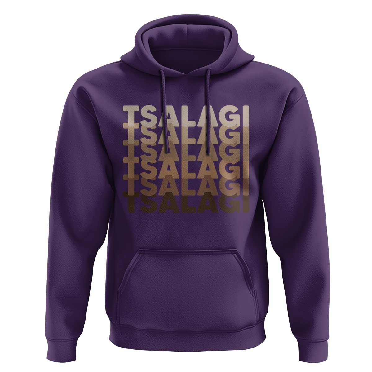 Cherokee Tsalagi Heritage Pride Stacked Typography Hoodie