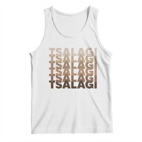 Cherokee Tsalagi Heritage Pride Stacked Typography Tank Top