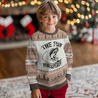 Funny The Fish Whisperer Ugly Christmas Sweater Fishing Lover Angler Gift