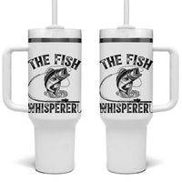Funny The Fish Whisperer Tumbler With Handle Fishing Lover Angler Gift