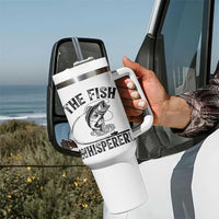 Funny The Fish Whisperer Tumbler With Handle Fishing Lover Angler Gift