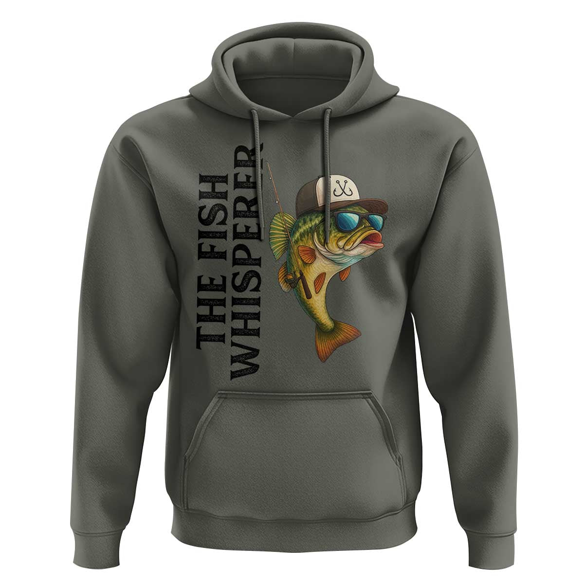 Funny The Fish Whisperer Fishing Hoodie Angler Lover Gift