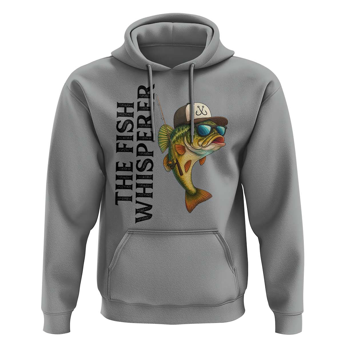 Funny The Fish Whisperer Fishing Hoodie Angler Lover Gift