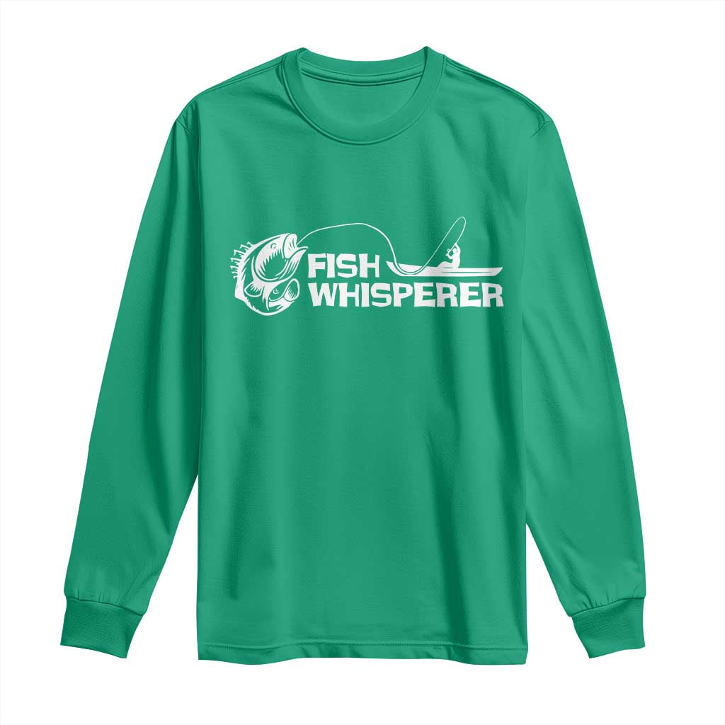 The Fish Whisperer Long Sleeve Shirt Funny Fishing Gift - Wonder Print Shop