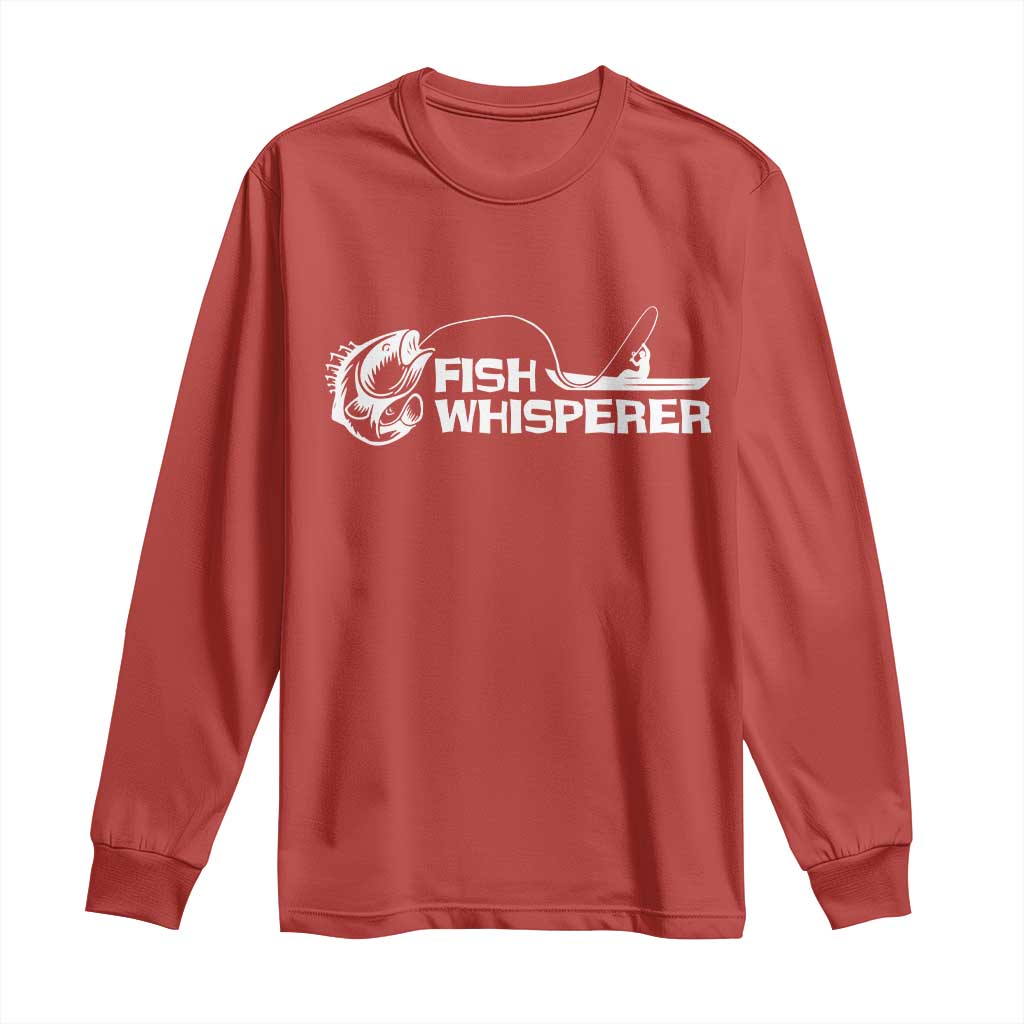 The Fish Whisperer Long Sleeve Shirt Funny Fishing Gift - Wonder Print Shop