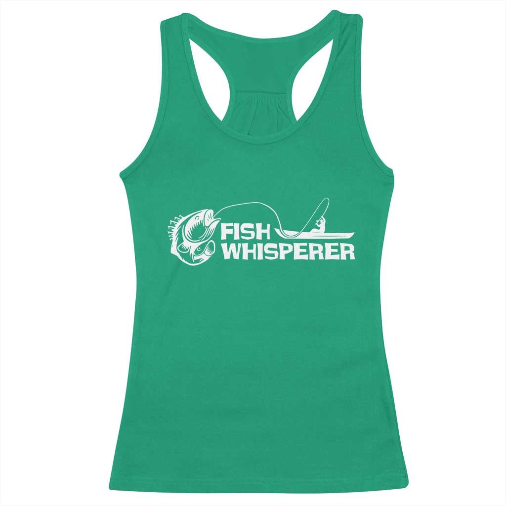 The Fish Whisperer Racerback Tank Top Funny Fishing Gift - Wonder Print Shop