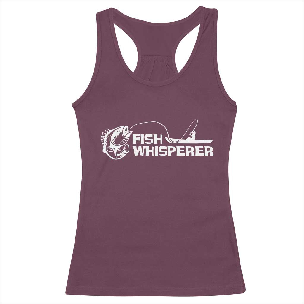 The Fish Whisperer Racerback Tank Top Funny Fishing Gift - Wonder Print Shop