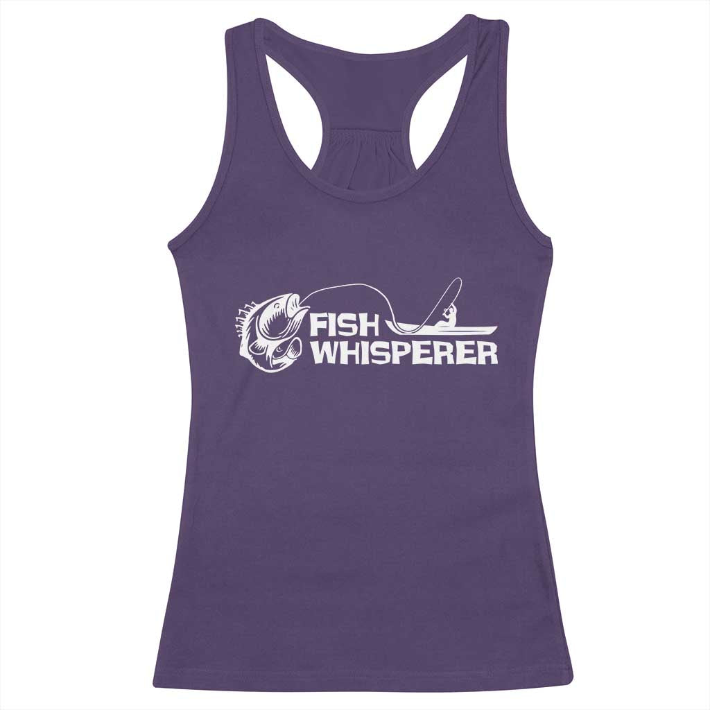The Fish Whisperer Racerback Tank Top Funny Fishing Gift - Wonder Print Shop