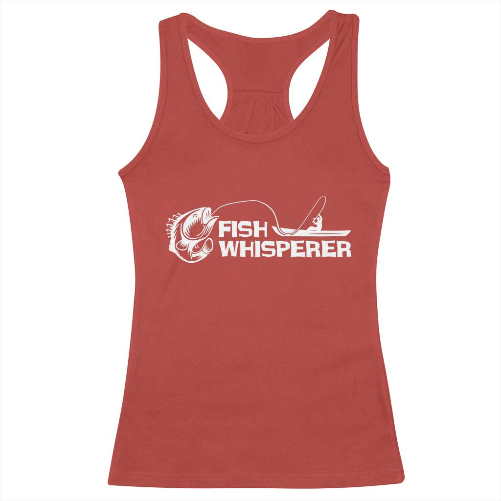 The Fish Whisperer Racerback Tank Top Funny Fishing Gift - Wonder Print Shop