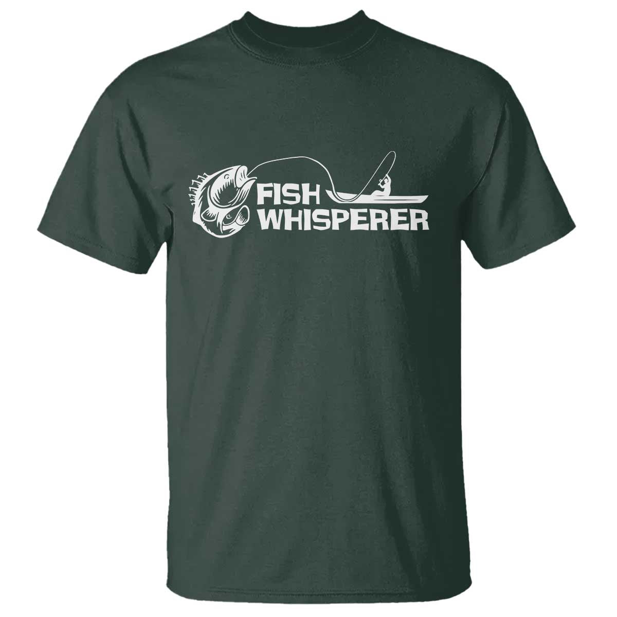 The Fish Whisperer T Shirt Funny Fishing Gift - Wonder Print Shop