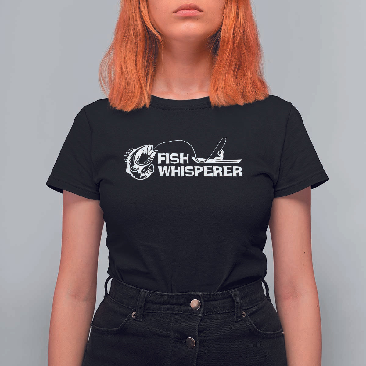 The Fish Whisperer T Shirt For Women Funny Fishing Gift - Wonder Print Shop