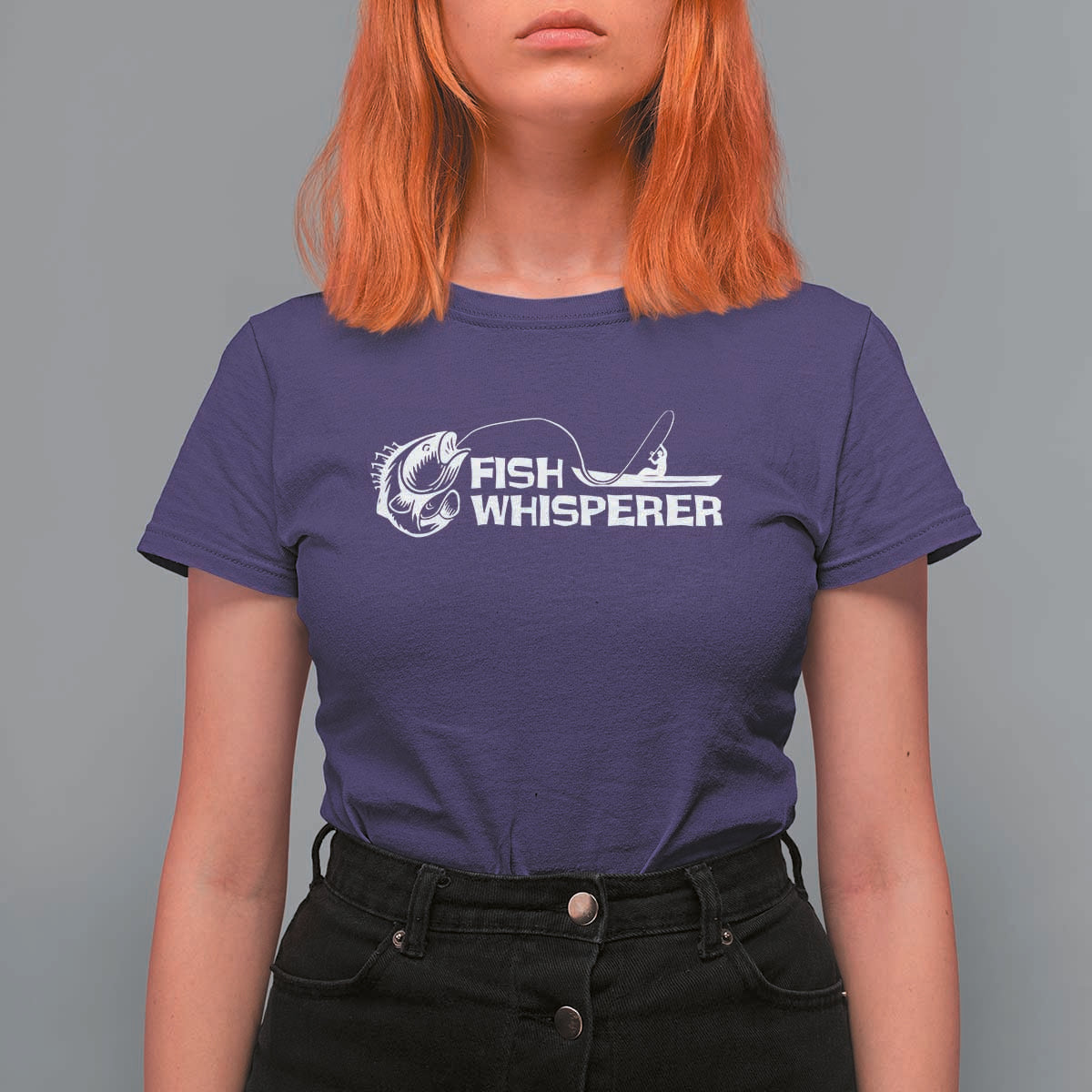 The Fish Whisperer T Shirt For Women Funny Fishing Gift - Wonder Print Shop