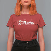 The Fish Whisperer T Shirt For Women Funny Fishing Gift - Wonder Print Shop