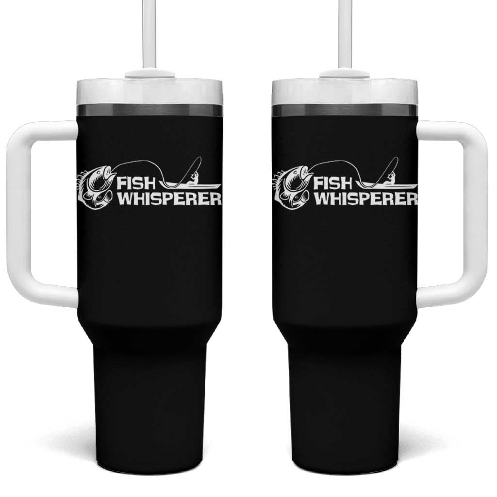 The Fish Whisperer Tumbler With Handle Funny Fishing Gift