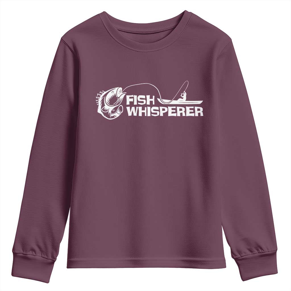 The Fish Whisperer Youth Sweatshirt Funny Fishing Gift - Wonder Print Shop