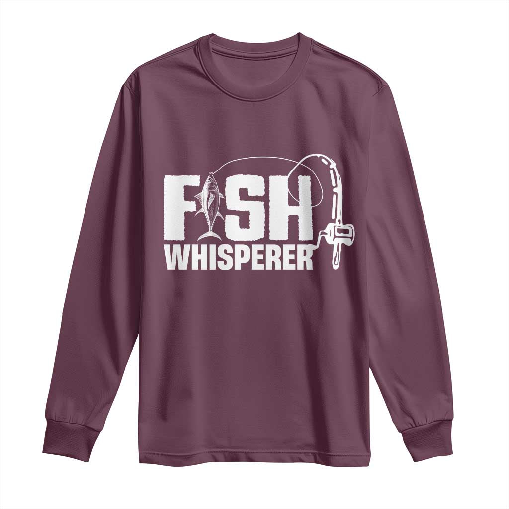 The Fish Whisperer Long Sleeve Shirt Fish Lover Humor - Wonder Print Shop