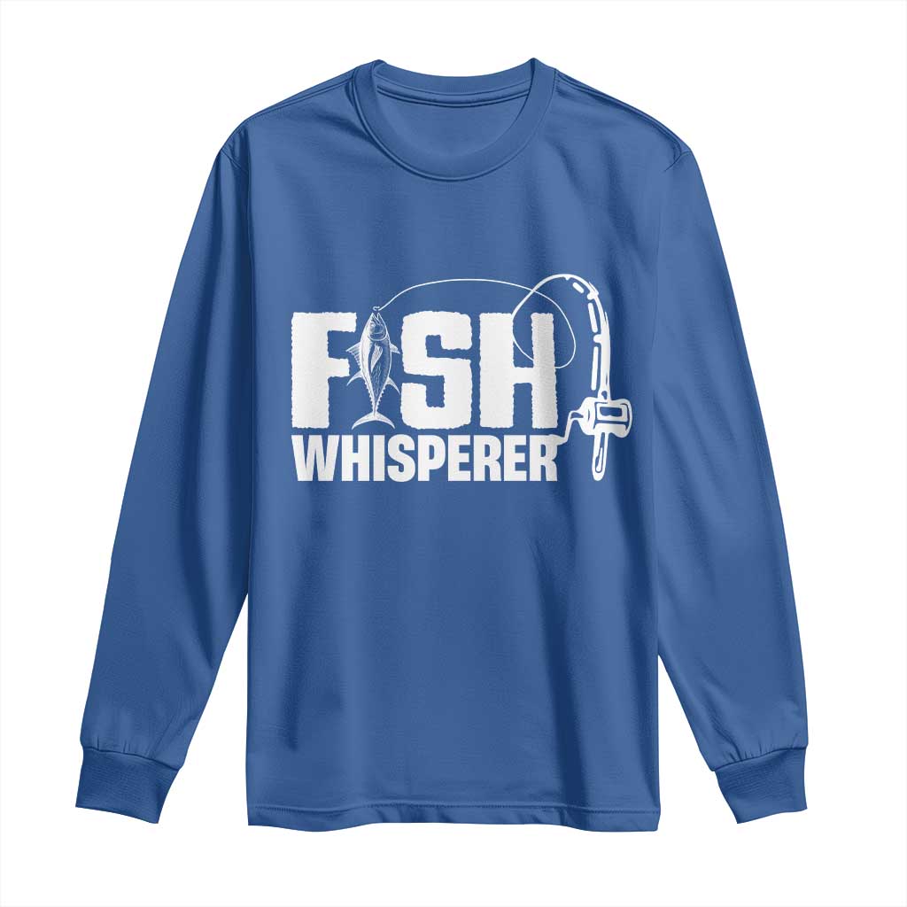 The Fish Whisperer Long Sleeve Shirt Fish Lover Humor - Wonder Print Shop
