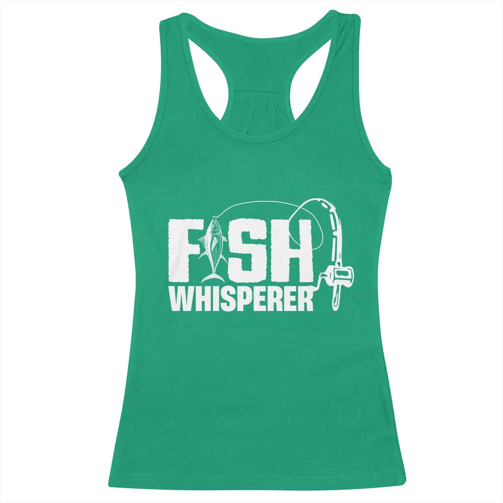 The Fish Whisperer Racerback Tank Top Fish Lover Humor - Wonder Print Shop