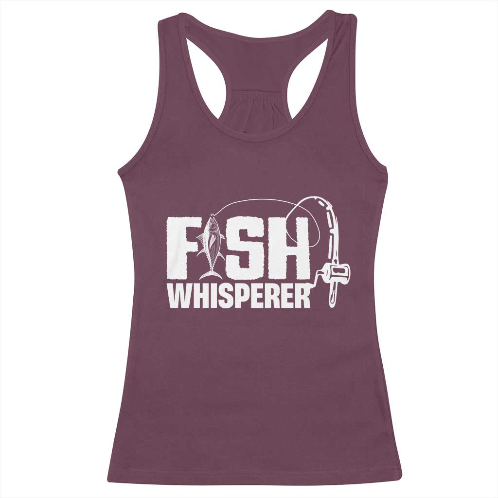 The Fish Whisperer Racerback Tank Top Fish Lover Humor - Wonder Print Shop